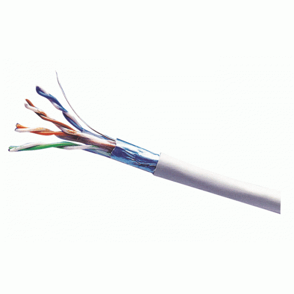 Cable Cat.5e 305M/Box 4P FTP Shielded Solid, 24AWG (PVC Grey) 
