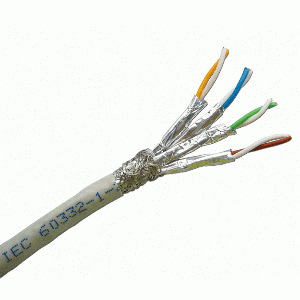 Cable Cat.6A 305M/Drum 4P S/FTP Shielded Solid with tinned braiding, (PVC Grey)