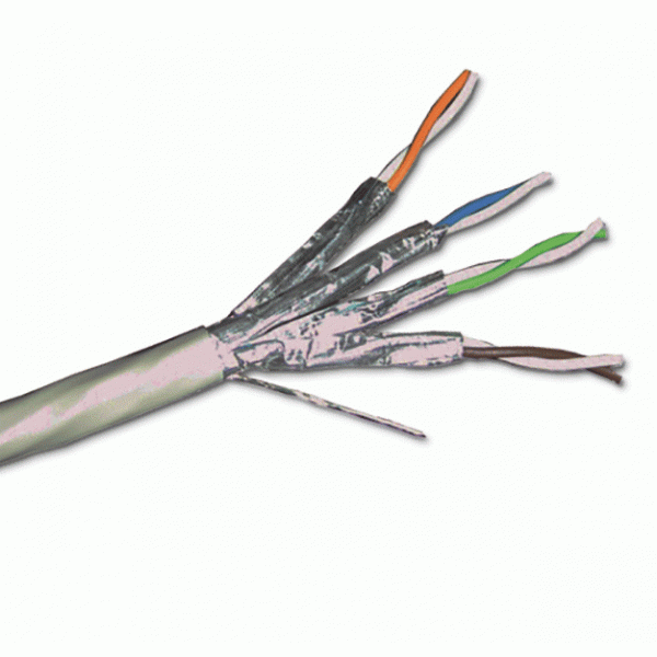 Cable Cat.6 305M/Reel 4P FTP  Shielded Solid without braiding, (PVC Grey)       