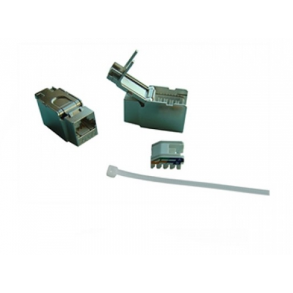 Keystone Jack Cat.6A Fully Shielded ( Toolless type ) for face plate & patch panel      